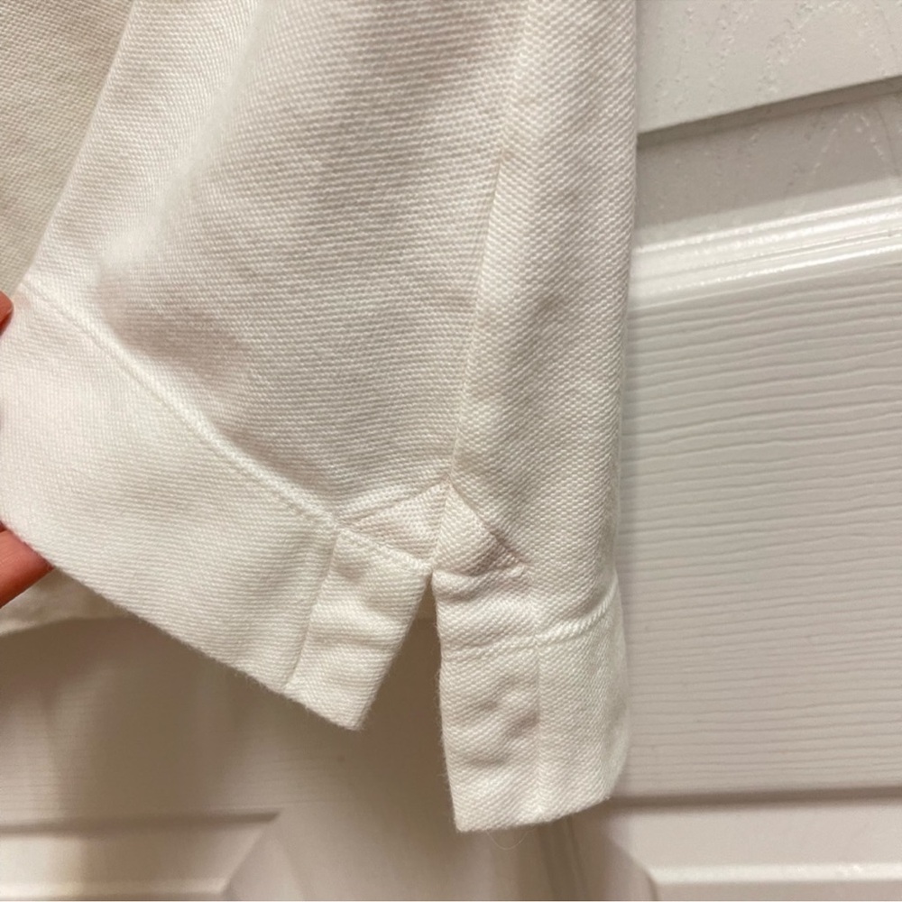 Johnny Was - White Embroidered Polo. Sz Small - Picture 7 of 11